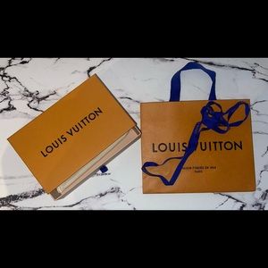 Original Louis Vuitton bag, box, ribbon and can show proof of authenticity.